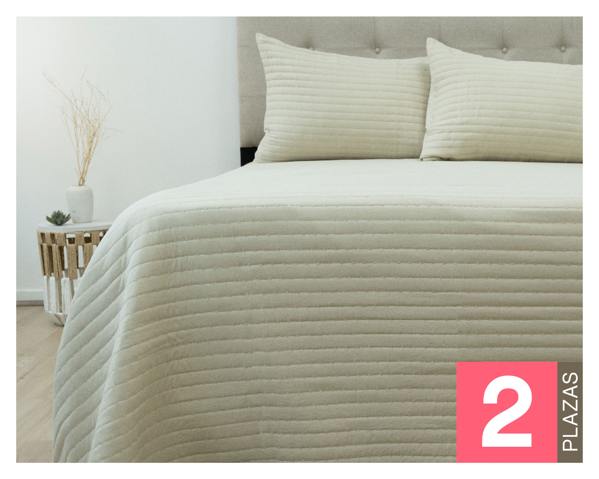 Doral Quilt Marne beige 2 plazas