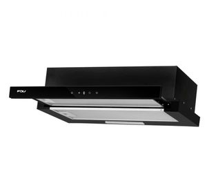 Campana retráctil 241W Twin negro FDV
