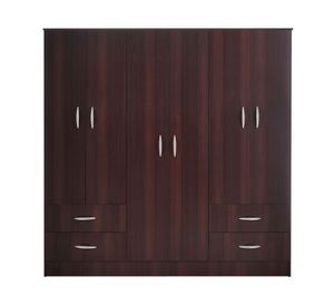 Clóset 6 puertas 4 cajones Maipo chocolate Cic
