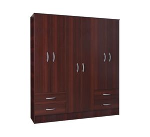 Clóset 6 puertas 4 cajones Maipo chocolate Cic