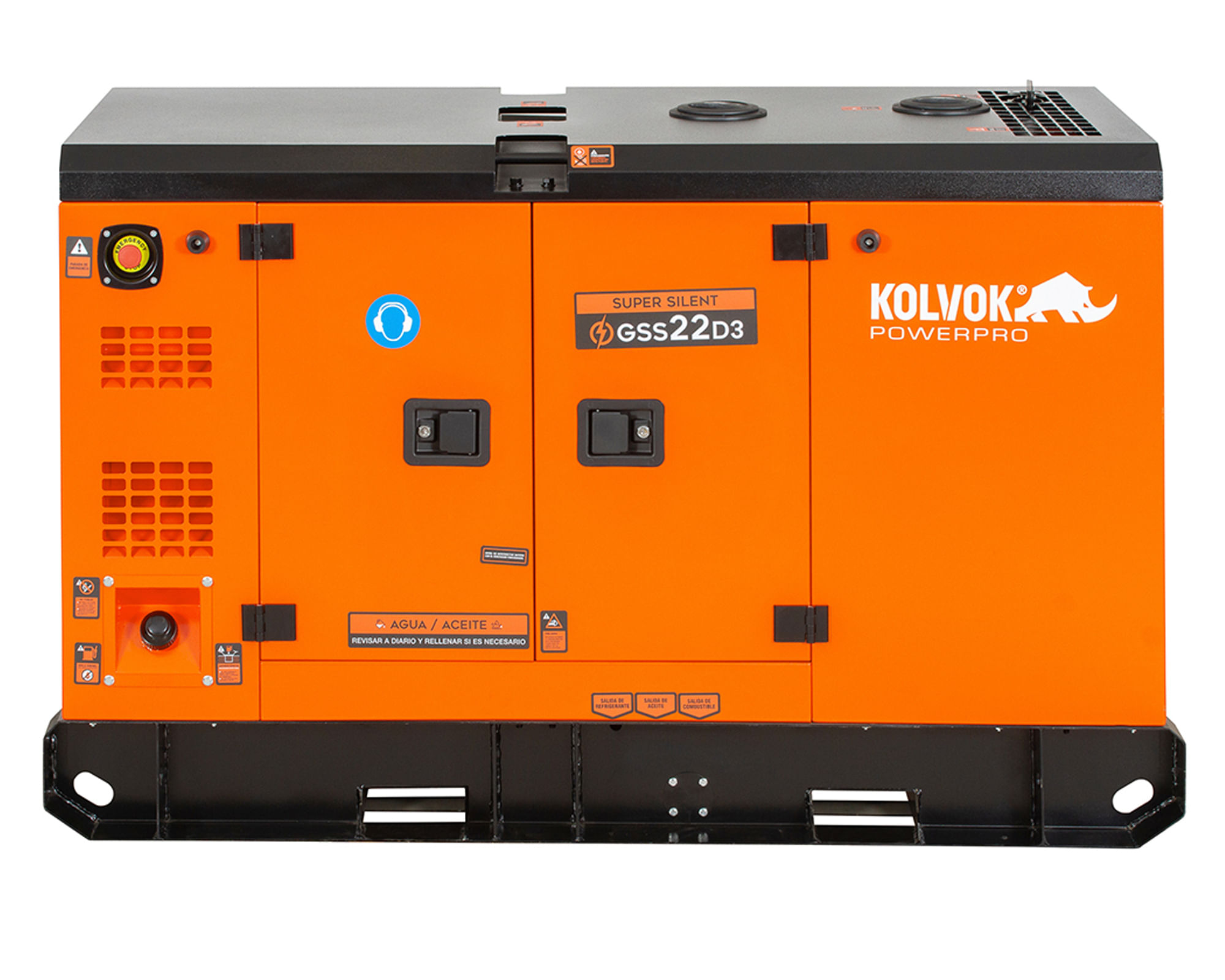 Kolvok Generador eléctrico a diésel trifásico 18000W GSS22D3 Kolvok