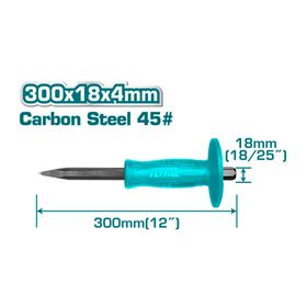 Cincel fierro punta 12'' THT4221226