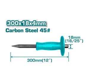 Cincel fierro punta 12'' THT4221226