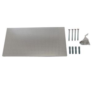 Panel perforado Panelclick 90x60 cm gris + 8 ganchos