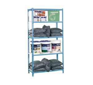 Estante sin tornillos Simonclick azul/blanco 5 niveles