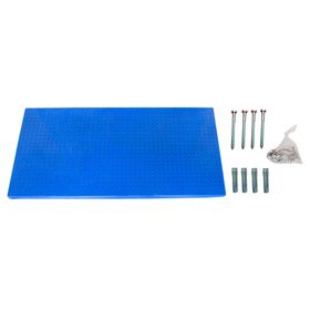 Panel perforado SRPP18449 120x60 cm azul + 8 ganchos