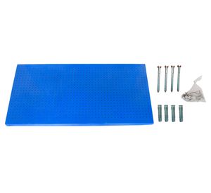 Panel perforado SRPP18449 120x60 cm azul + 8 ganchos