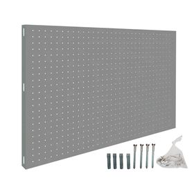 Panel perforado SRPP19965 120x40 cm gris + 8 ganchos