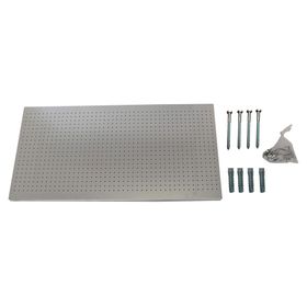 Panel perforado SRPP19965 120x40 cm gris + 8 ganchos