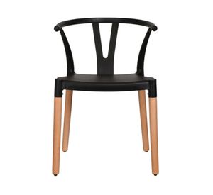 Silla Leia negro 74x53x57 cm