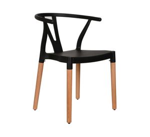 Silla Leia negro 74x53x57 cm