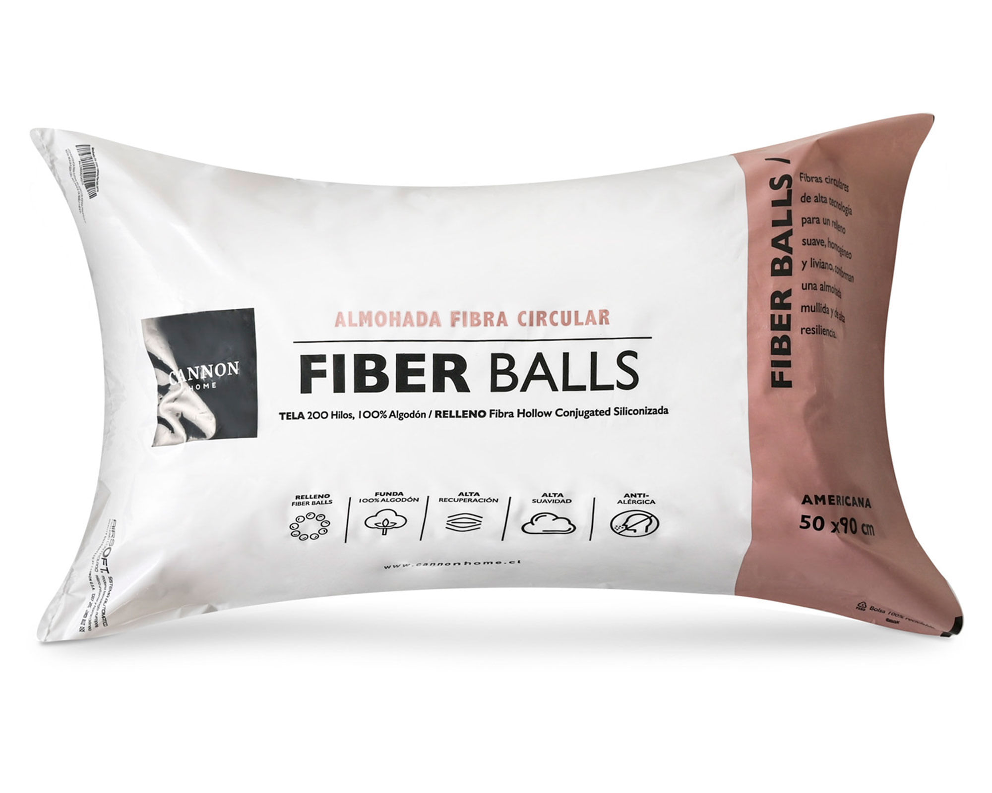 Cannon Almohada 50x90 cm Fiber Balls Cannon Home